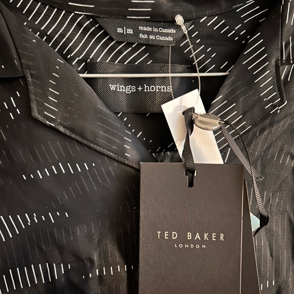 Wings + Horns Black and White Dress Shirt sold at Ted Baker - Picture 2 of 3